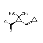 CAS#: 62630-87-9， (1R,3R)-3-(Cyclopropylidenemethyl)-2,2-Dimethylcyclopropanecarbonyl Chloride