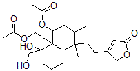 CAS#: 62640-07-7， 4-[2-[(1S,8abeta)-4alpha-Acetoxy-4aalpha-(Acetoxymethyl)Decahydro-5alpha-Hydroxy-5-Hydroxymethyl-1,2alpha-Dimethylnaphthalen-1beta-Yl]Ethyl]Furan-2(5H)-One