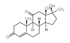 CAS#: 6272-09-9， 9-Bromo-17beta-Hydroxy-17-Methylandrost-4-Ene-3,11-Dione