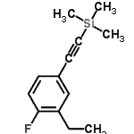 CAS#: 627463-26-7， [(3-Ethyl-4-fluorophenyl)ethynyl](trimethyl)silane