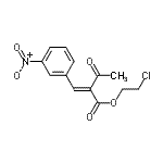 CAS#: 62760-10-5， 2-Chloroethyl (2E)-2-(3-Nitrobenzylidene)-3-Oxobutanoate