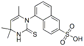 CAS 登录号:6281-67-0, 5-(1,2,3,4-四氢-4,4,6-三甲基-2-硫酮嘧啶-1-基)-2-萘磺酸