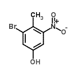 CAS#: 62827-40-1， 3-Bromo-4-Methyl-5-Nitrophenol