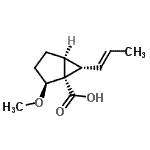 CAS#: 628317-46-4， (1R,2S,5S,6S)-2-Methoxy-6-[(1E)-1-propen-1-yl]bicyclo[3.1.0]hexane-1-carboxylic acid