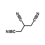 structure of CAS# 62872-44-0, 1,2,3-Propanetricarbonitrile