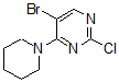 结构式 CAS# 62880-67-5, 5-溴-2-氯-4-(1-哌啶基)-嘧啶
