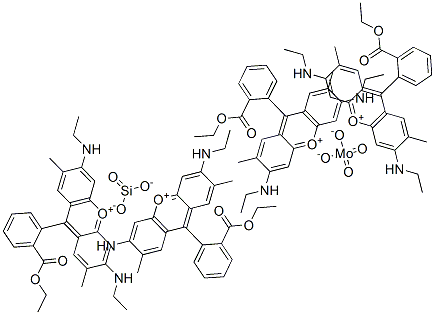 CAS#: 63022-06-0， 9-[2-(Ethoxycarbonyl)Phenyl]-3,6-Bis(Ethylamino)-2,7-Dimethyl-Xanthylium Molybdatesilicate