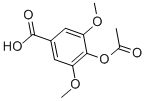 结构式 CAS# 6318-20-3, 4-乙酰氧基-3,5-二甲氧基苯甲酸