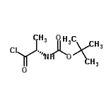 CAS#: 631914-55-1， N-{[(2-Methyl-2-propanyl)oxy]carbonyl}-L-alanyl chloride