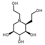 CAS#: 631918-86-0， (2S,3R,4R,5S)-1,2-Bis(2-hydroxyethyl)-3,4,5-piperidinetriol
