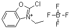 structure of CAS# 63212-53-3, 2-chloro-3-ethyl-1,3-benzoxazol-3-ium tetrafluoroborate;St5308410