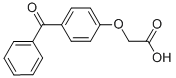 structure of CAS# 6322-83-4, (4-Benzoyl-Phenoxy)-Acetic Acid;2-[4-(Oxo-Phenylmethyl)Phenoxy]Acetic Acid;2-(4-Phenylcarbonylphenoxy)Ethanoic Acid;Smr000365500