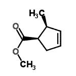 CAS 登录号：63255-71-0， 甲基(1R,2S)-2-甲基-3-环戊烯-1-羧酸酯