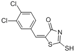 structure of CAS# 6326-22-3, (5Z)-5-(3,4-Dichlorobenzylidene)-2-thioxo-thiazolidin-4-one;(5Z)-5-[(3,4-Dichlorophenyl)Methylidene]-2-Sulfanylidene-1,3-Thiazolidin-4-One;(5Z)-5-[(3,4-Dichlorophenyl)Methylene]-2-Thioxo-Thiazolidin-4-One;5-[(3,4-Dichlorophenyl)Methylene]-2-Thioxo-Thiazolidin-4-One