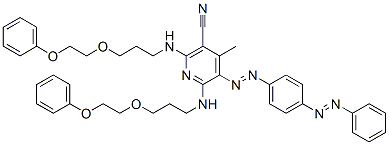 CAS#: 63281-05-0， 4-Methyl-2,6-Bis[[3-(2-Phenoxyethoxy)Propyl]Amino]-5-[[4-(Phenylazo)Phenyl]Azo]Nicotinonitrile