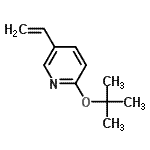 CAS#: 633335-92-9， 2-[(2-Methyl-2-propanyl)oxy]-5-vinylpyridine