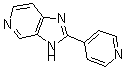 结构式 CAS# 63411-79-0, 2-(4-吡啶基)-3H-咪唑并[4,5-c]吡啶