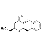 CAS#: 634154-36-2， (2R,6S)-2-Benzyl-6-ethyl-3,4-bis(methylene)tetrahydro-2H-pyran