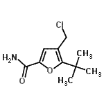 CAS#: 634171-67-8， 4-(Chloromethyl)-5-(2-methyl-2-propanyl)-2-furamide