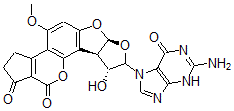 CAS#: 63425-04-7， 2,3-Dihydro-2-(N(7)-Guanyl)-3-Hydroxyaflatoxin B1