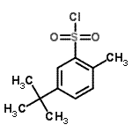 结构式 CAS# 63452-62-0, 2-甲基-5-(2-甲基-2-丙基)苯磺酰氯