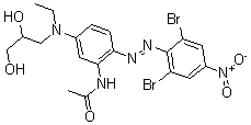 CAS#: 63467-23-2， N-[2-[(2,6-Dibromo-4-Nitrophenyl)Azo]-5-[(2,3-Dihydroxypropyl)Ethylamino]Phenyl]-Acetamide
