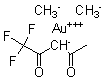 structure of CAS# 63470-53-1, (SP-4-3)-Dimethyl(1,1,1-Trifluoro-2,4-Pentanedionato)-Gold;Carbanide;Gold(+3) Cation;(Z)-1,1,1-Trifluoro-4-Oxo-Pent-2-En-2-Olate;Carbanide;Gold(+3) Cation;(Z)-1,1,1-Trifluoro-4-Keto-Pent-2-En-2-Olate