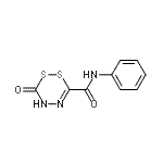 CAS#: 635293-39-9， 6-Oxo-N-phenyl-5,6-dihydro-1,2,4,5-dithiadiazine-3-carboxamide