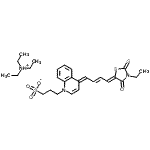 CAS#: 63560-88-3， N,N-Diethylethanaminium 3-[(4E)-4-[(2E,4Z)-4-(3-Ethyl-4-Oxo-2-Thioxo-1,3-Thiazolidin-5-Ylidene)-2-Buten-1-Ylidene]-1(4H)-Quinolinyl]-1-Propanesulfonate