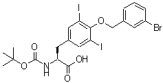 CAS#: 63570-43-4， O-[(3-Bromophenyl)Methyl]-N-[(1,1-Dimethylethoxy)Carbonyl]-3,5-Diiodo-L-Tyrosine