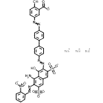 CAS#: 6360-62-9， Trisodium 5-{[4'-({8-Amino-1-Hydroxy-7-[(2-Nitrophenyl)Diazenyl]-3,6-Disulfonato-2-Naphthyl}Diazenyl)-4-Biphenylyl]Diazenyl}-2-Hydroxybenzoate