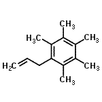 结构式 CAS# 636566-69-3, 1-烯丙基-2,3,4,5,6-五甲基苯