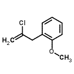 structure of CAS# 63667-85-6, 1-(2-Chloro-2-Propen-1-Yl)-2-Methoxybenzene;2-chloro-3-(2-methoxyphenyl)-1-propene
