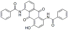 结构式 CAS# 6370-96-3, N,N'-(4-羟基-9,10-二氢-9,10-二氧代蒽-1,5-二基)二(苯甲酰胺)