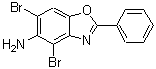 CAS#: 637302-85-3， 4,6-Dibromo-2-phenyl-1,3-benzoxazol-5-amine