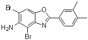 CAS#: 637302-96-6， 4,6-Dibromo-2-(3,4-dimethylphenyl)-1,3-benzoxazol-5-amine