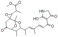 CAS#: 63748-09-4， 3-[6-(2,5-Dihydro-4-Hydroxy-2-Oxo-1H-Pyrrol-3-Yl)-1,3-Dimethyl-6-Oxohexa-2,4-Dienyl]-alpha,1,4-Trimethyl-6-Oxospiro[2,9-Dioxabicyclo[3.3.1]Nonane-8,2'-Oxirane]-3'-Acetic Acid Methyl Ester