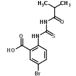 CAS#: 637728-16-6， 5-Bromo-2-[(isobutyrylcarbamothioyl)amino]benzoic acid