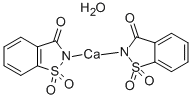 structure of CAS# 6381-91-5, Calcium Saccharin Hydrate;Calcium 1,1-Diketo-1,2-Benzothiazol-3-Olate Hydrate;1,2-Benzisothiazol-3(2H)-One, 1,1-Dioxide, Calcium Salt, Hydrate (4:7);1,2-Benzisothiazolin-3-One 1,1-Dioxide Calcium Salt Hydrate (4:7)