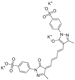 CAS#: 63811-37-0， Tripotassium 4-[4,5-Dihydro-3-Methyl-4-[5-[3-Methyl-5-Oxido-1-(4-Sulphonatophenyl)-1H-Pyrazol-4-Yl]Penta-2,4-Dienylidene]-5-Oxo-1H-Pyrazol-1-Yl]Benzenesulphonate