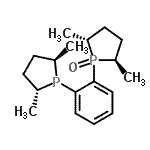 structure of CAS# 638132-66-8, (2R,5R)-1-{2-[(2R,5R)-2,5-Dimethyl-1-phospholanyl]phenyl}-2,5-dimethylphospholane 1-oxide;(2R,5R)-1<wbr>-{2-[(2R,<wbr>5R)-2,5-D<wbr>imethylph<wbr>ospholan-<wbr>1-yl]phen<wbr>yl}-2,5-d<wbr>imethylph<wbr>ospholane<wbr> 1-oxide;(R,R)-Methyl-BozPhos;1,2-Bis[(2R,5R)-2,5-dimethylphospholano]benzene monooxide