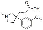 CAS 登录号：63815-33-8， 3-[3-(M-甲氧基苯基)-1-甲基-3-吡咯烷基]丙酸