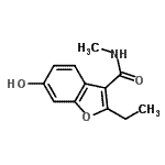 CAS#: 638217-12-6， 2-ethyl-6-hydroxy-N-methyl-benzofuran-3-carboxamide