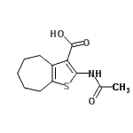 CAS#: 63826-34-6， 2-Acetamido-5,6,7,8-Tetrahydro-4H-Cyclohepta[b]Thiophene-3-Carboxylic Acid