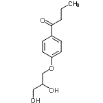 CAS#: 63834-66-2， 1-[4-(2,3-Dihydroxypropoxy)Phenyl]-1-Butanone