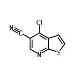 CAS#: 63873-61-0， 4-Chlorothieno[2,3-b]pyridine-5-carbonitrile