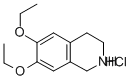structure of CAS# 63905-65-7, 6,7-Diethoxy-1,2,3,4-Tetrahydroisoquinoline Hydrochloride;6,7-Diethoxy-1,2,3,4-Tetrahydroisoquinoline Hydrochloride;Isoquinoline, 6,7-Diethoxy-1,2,3,4-Tetrahydro-, Hydrochloride