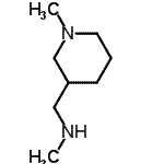 structure of CAS# 639078-61-8, N-Methyl-1-(1-methyl-3-piperidinyl)methanamine;Methyl-(1-methyl-piperidin-3-ylmethyl)-amine;methyl[(1-methyl(3-piperidyl))methyl]amine;methyl[(1-methylpiperidin-3-yl)methyl]amine