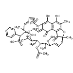 CAS#: 63950-99-2， 3-[({(E)-[(9E,19E)-13-Acetoxy-2,15,17,29-tetrahydroxy-11-methoxy-3,7,12,14,16,18,22-heptamethyl-6,23,27-trioxo-8,30-dioxa-24-azatetracyclo[23.3.1.1<sup>4,7</sup>.0<sup>5,28</sup>]triaconta-1(28),2,4,9,19,21,25(29)-hept aen-26-ylidene]methyl}amino)oxy]-2-phenylpropanoic acid