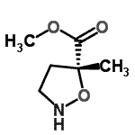 CAS 登录号：64018-55-9， 甲基(5R)-5-甲基-1,2-恶唑烷-5-羧酸酯